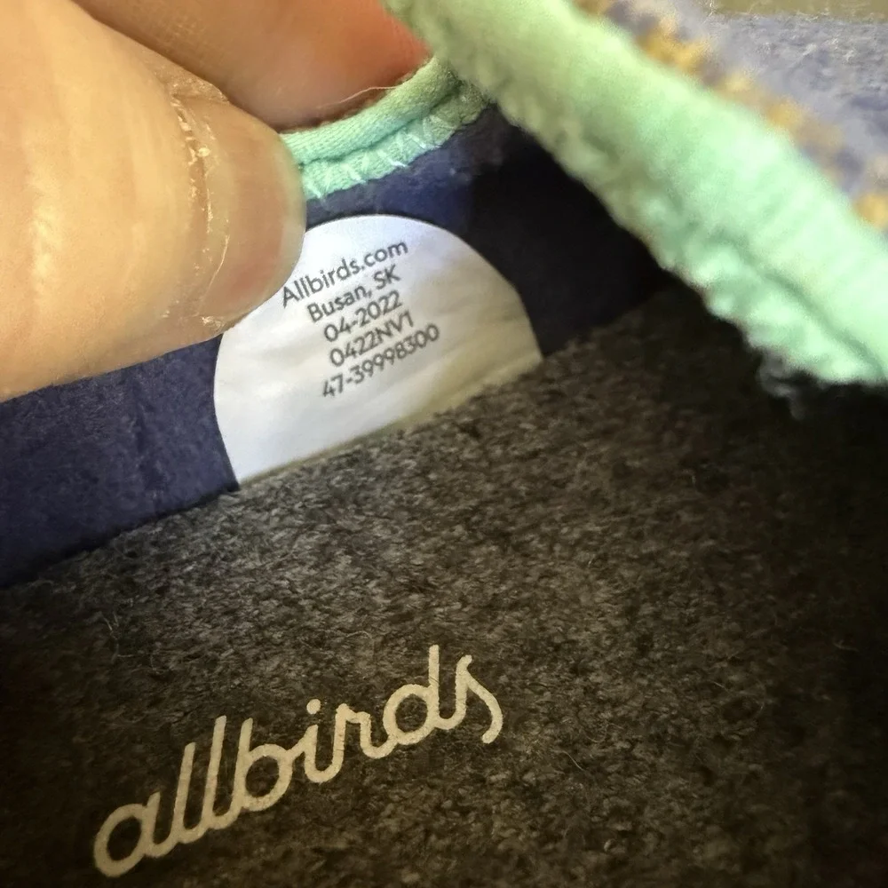 Smallbirds x Allbirds Baby Shoes Wool Lounger Wowza Blue T5
